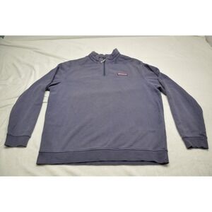 Vineyard Vines Pullover‎ Mens Large Quarter Zip Sweater Martha's Vineyard Whale